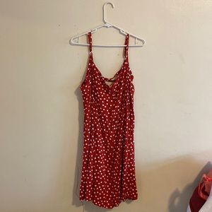 Red and White Polka Dot Dress